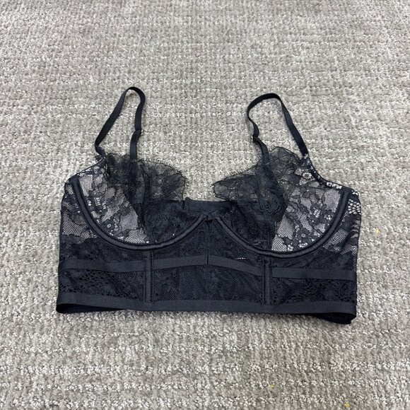 Victoria’s Secret Bra Unlined Demi Black Women’s Size 32C - Picture 1 of 8